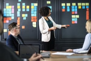 réunion en mode projet agile